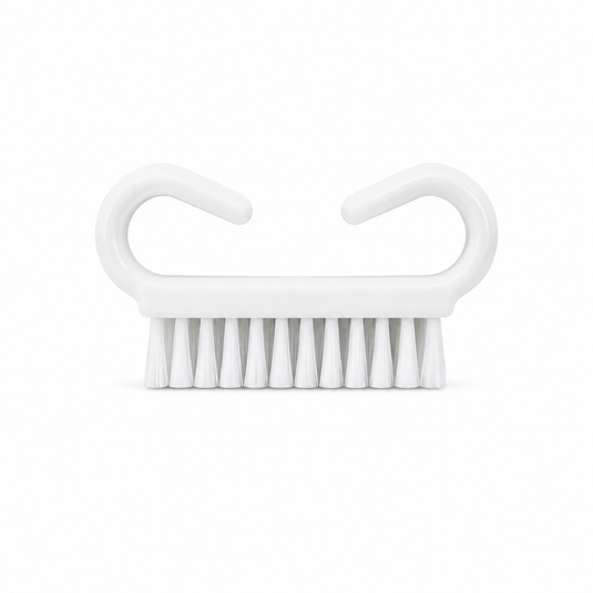 Finger Nail Brush White Handle