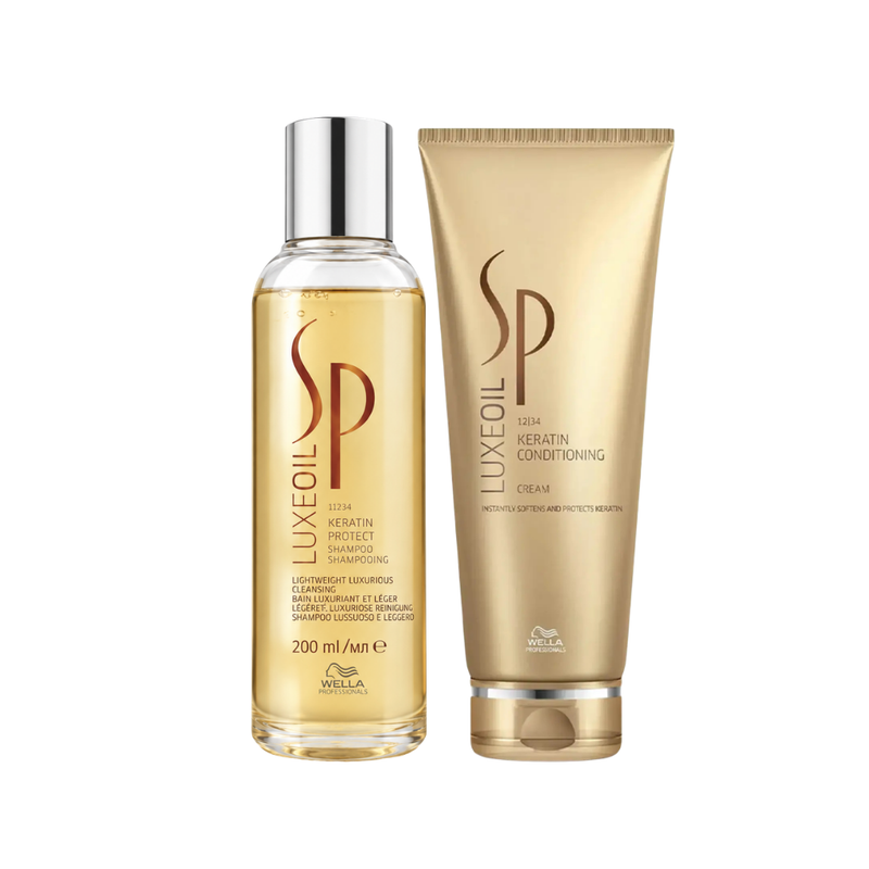 Load image into Gallery viewer, Wella SP System Professional LuxeOil Shampoo &amp; Conditioner 200ml Duo
