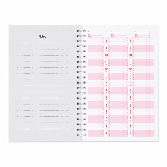 Santorini Appointment Book 4-8 Column 100 pages A4 Purple Model