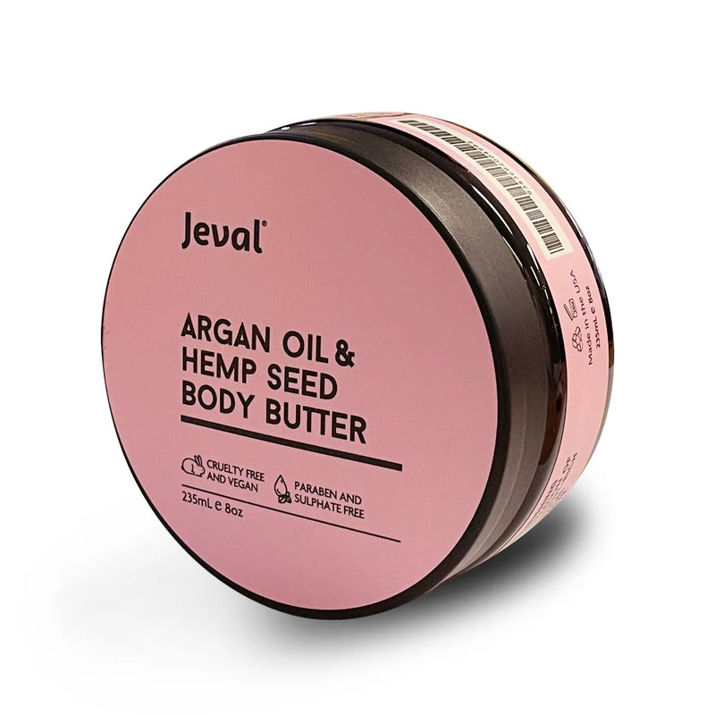 Load image into Gallery viewer, Jeval Argan Oil &amp; Hemp Seed Body Butter 235ml
