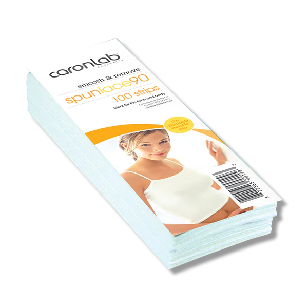 Load image into Gallery viewer, Caronlab Spunlace 90 Pre-cut Wax Strips 100 Pack
