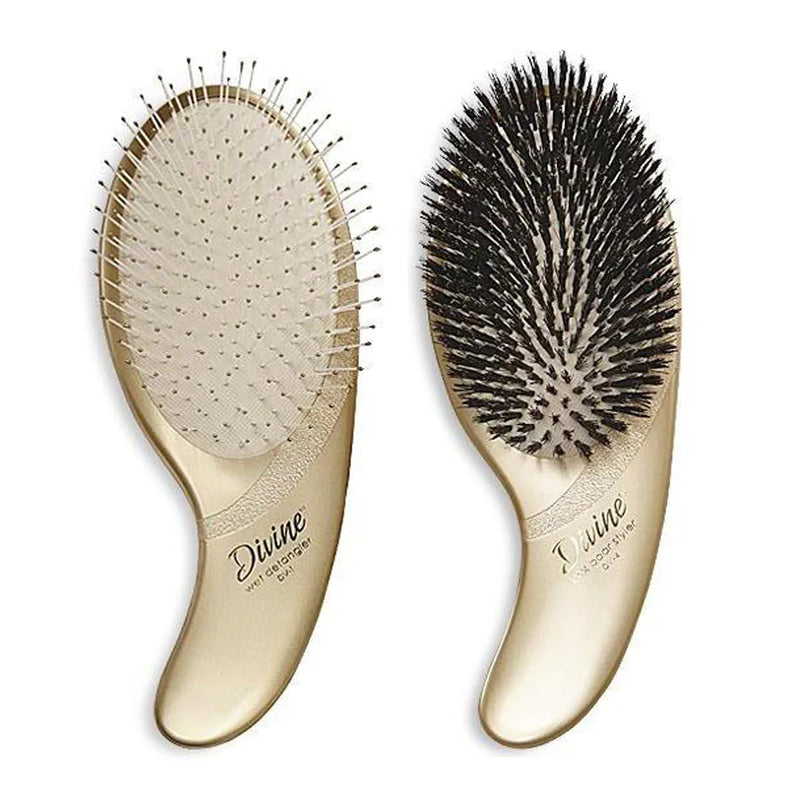 Load image into Gallery viewer, Olivia Garden Divine Wet Detangler &amp; Boar Styler 2 Pack
