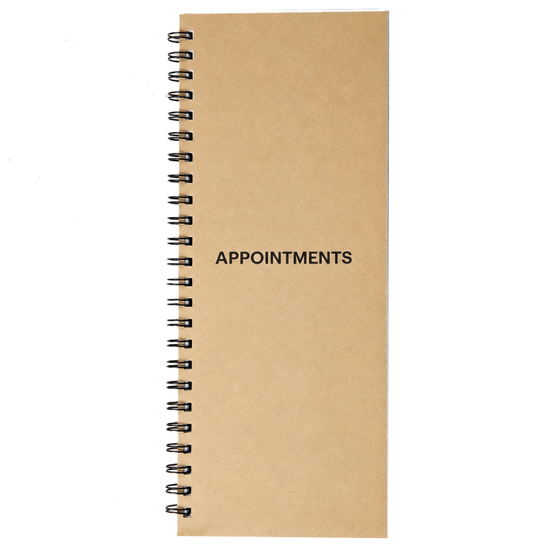 Load image into Gallery viewer, Santorini Appointment Book 2-4 Column 100 pages Narrow Natural
