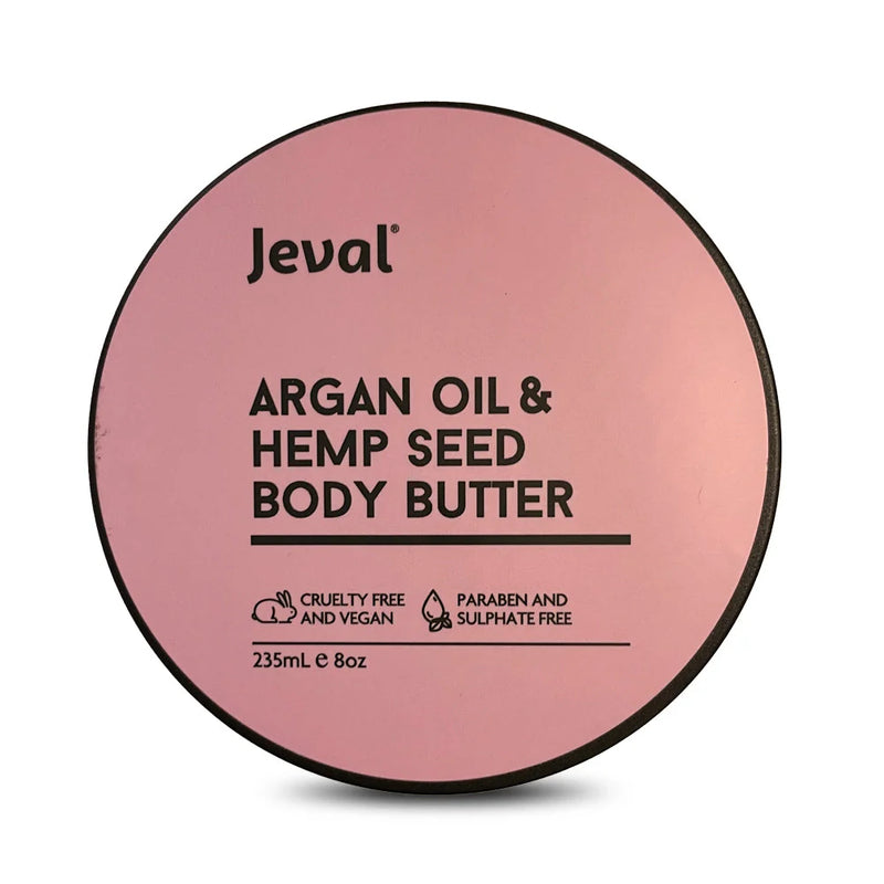 Load image into Gallery viewer, Jeval Argan Oil &amp; Hemp Seed Body Butter 235ml
