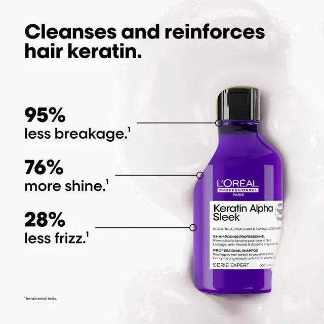 Load image into Gallery viewer, L'oreal Professionnel Keratin Alpha Sleek Shampoo 300ml
