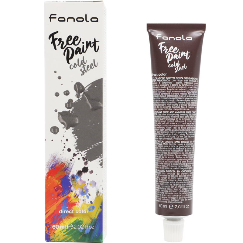 Load image into Gallery viewer, Fanola Free Paint Direct Colour Cold Steel 60ml
