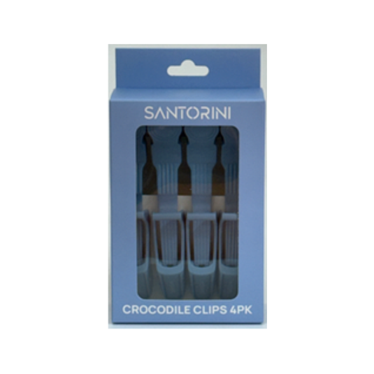 Santorini ProHold Crocodile Clips Sky Blue 4pk