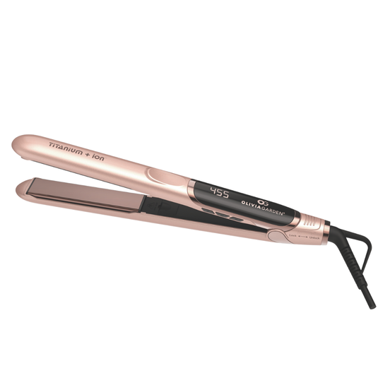 Olivia Garden Titanium + Ion Hair Straightener 25mm Rose Gold