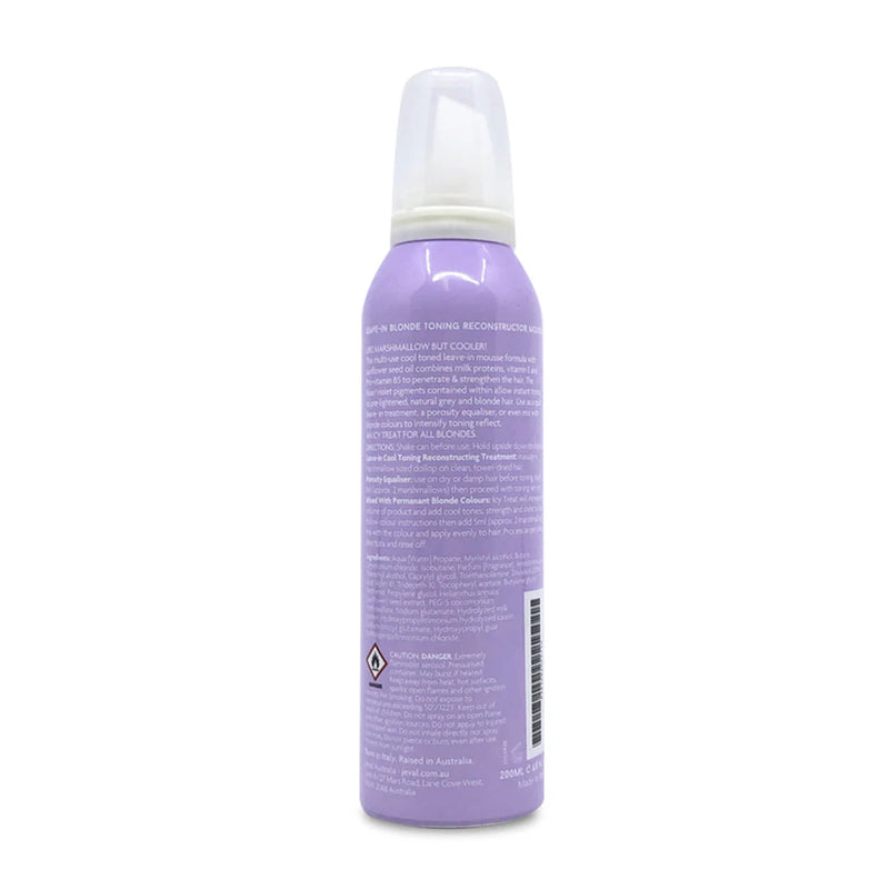 Load image into Gallery viewer, Jeval Icy Treat Leave-in Blonde Toning Reconstructor Mousse 200ml
