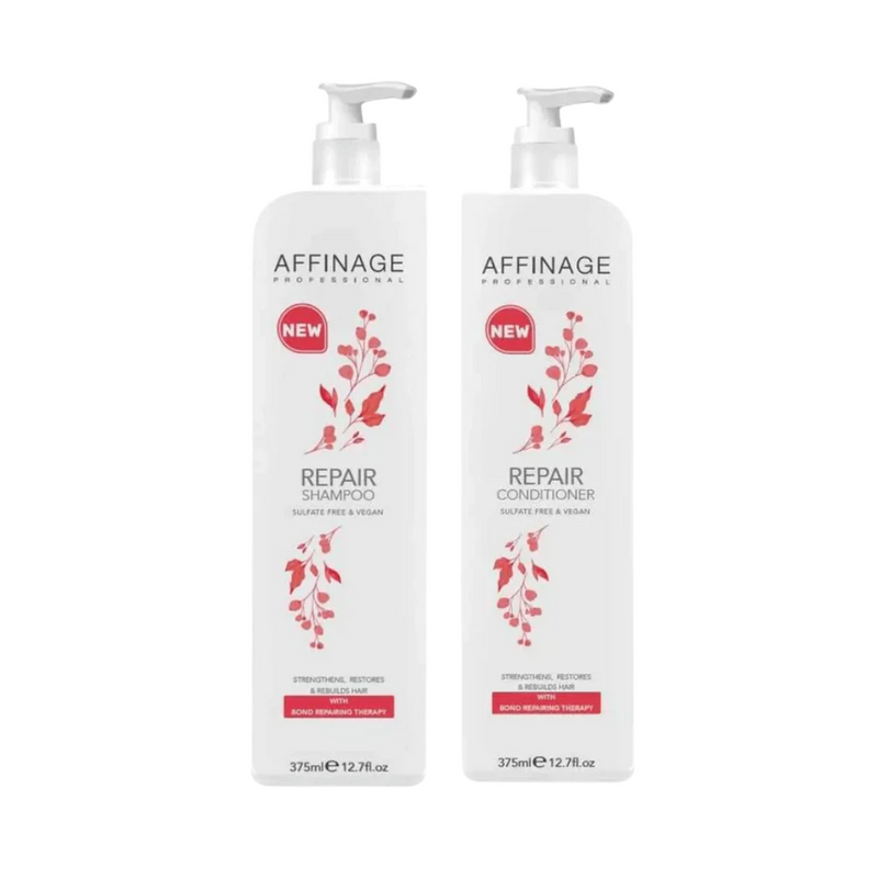 Load image into Gallery viewer, Affinage Repair Shampoo &amp; Conditioner 375ml Duo
