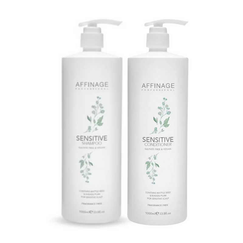 Load image into Gallery viewer, Affinage Sensitive Shampoo &amp; Conditioner 1 Litre Duo
