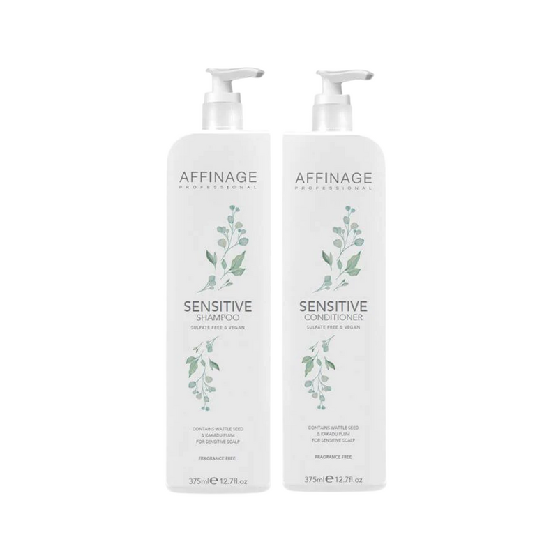 Load image into Gallery viewer, Affinage Sensitive Shampoo &amp; Conditoner 375ml Duo
