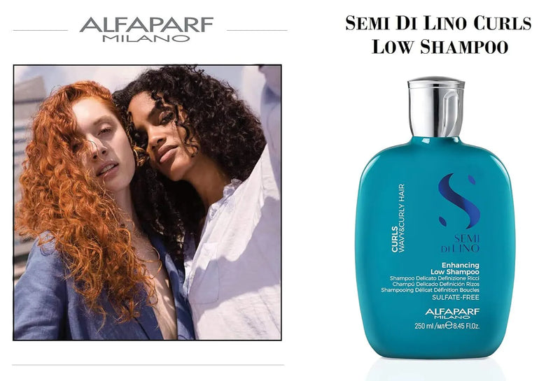 Load image into Gallery viewer, Alfaparf Milano Semi Di Lino Curls Enhancing Low Shampoo &amp; Conditioner 1 Litre Duo
