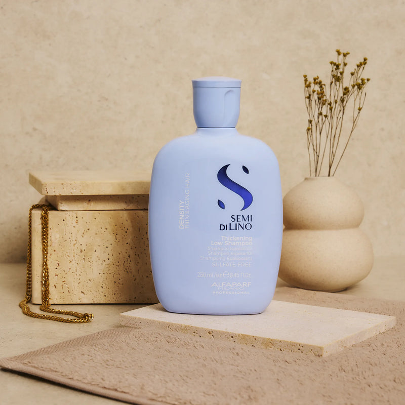 Load image into Gallery viewer, Alfaparf Milano Semi Di Lino Density Thickening Low Shampoo 250ml
