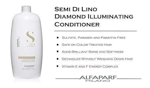 Load image into Gallery viewer, Alfaparf Milano Semi Di Lino Diamond Illuminating Low Shampoo &amp; Conditioner 1 Litre Duo
