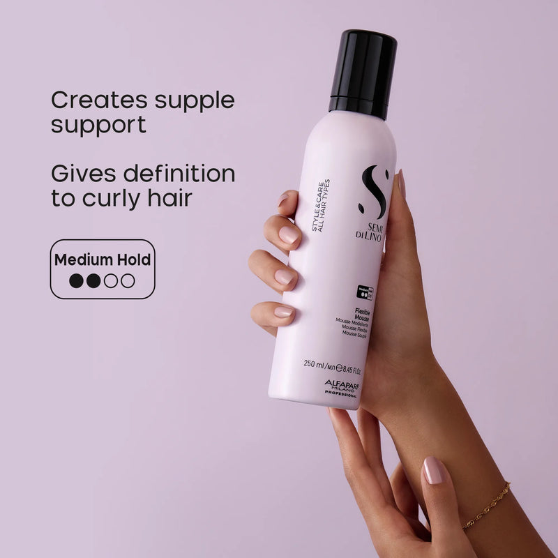 Load image into Gallery viewer, Alfaparf Milano Semi Di Lino Styling Flexible Mousse 250ml
