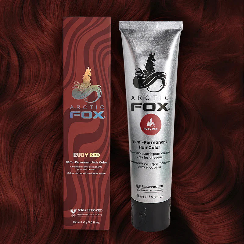 Load image into Gallery viewer, Arctic Fox Semi-Permanent Hair Colour Ruby Red 165ml
