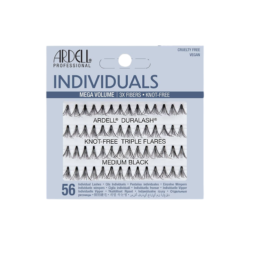 Ardell Triple Individuals Knot-Free Flare Lashes Long Black