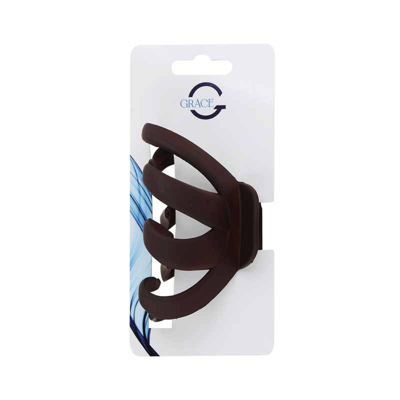 Load image into Gallery viewer, Grace Claw Clip Brown 9cm
