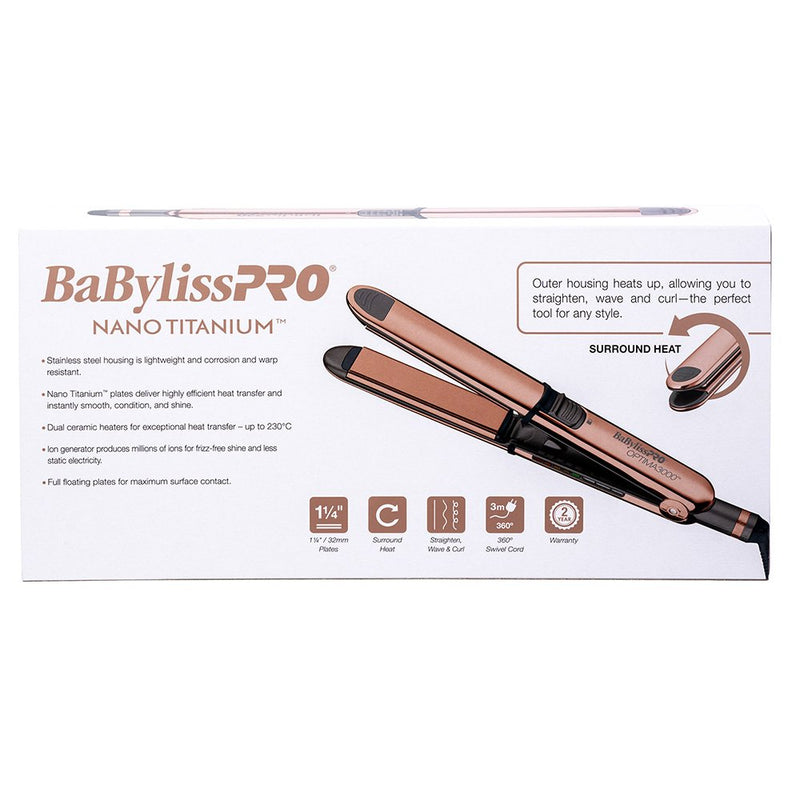 Load image into Gallery viewer, Babyliss Pro Nano Titanium Optima 3000 Hair Straightener
