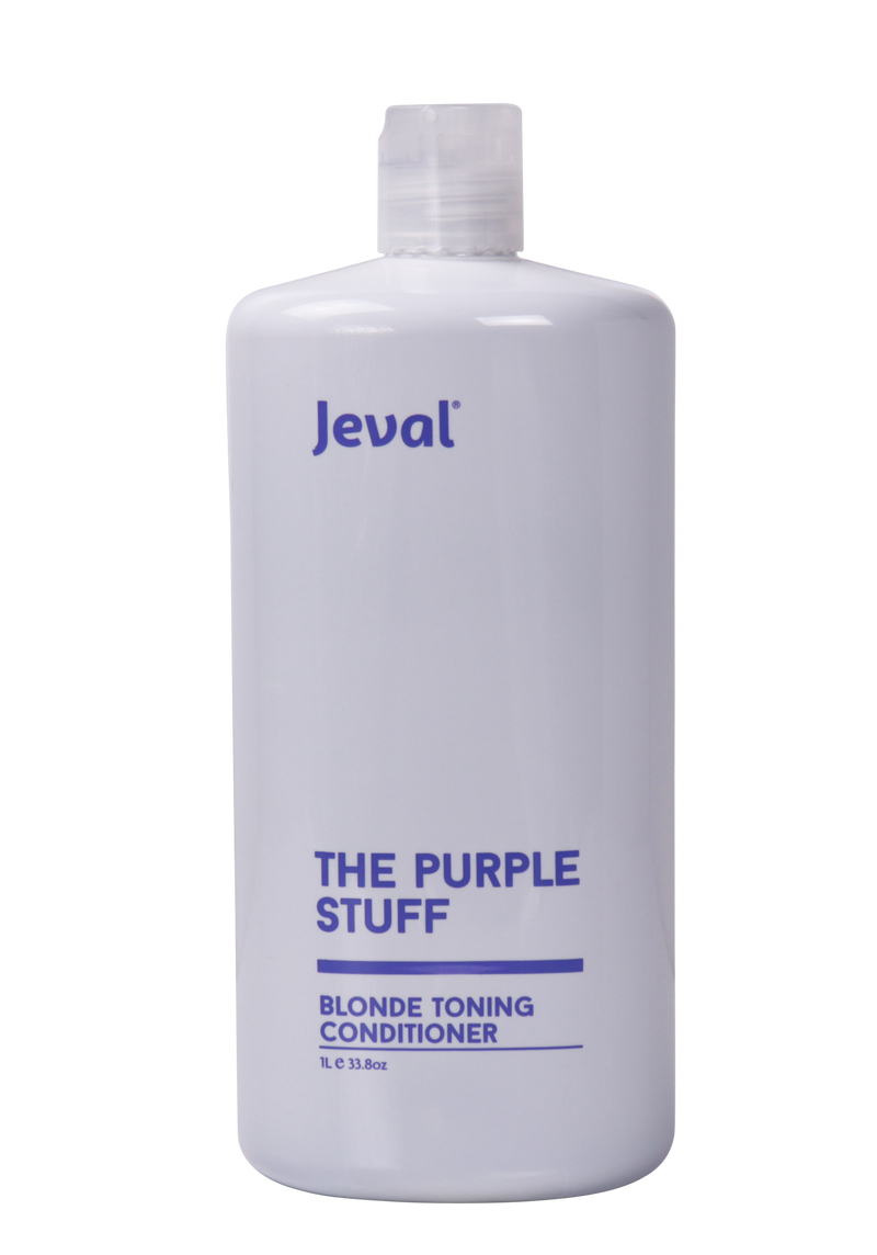 Load image into Gallery viewer, Jeval The Purple Stuff Blonde Conditioner 1 Litre - Beautopia Hair &amp; Beauty
