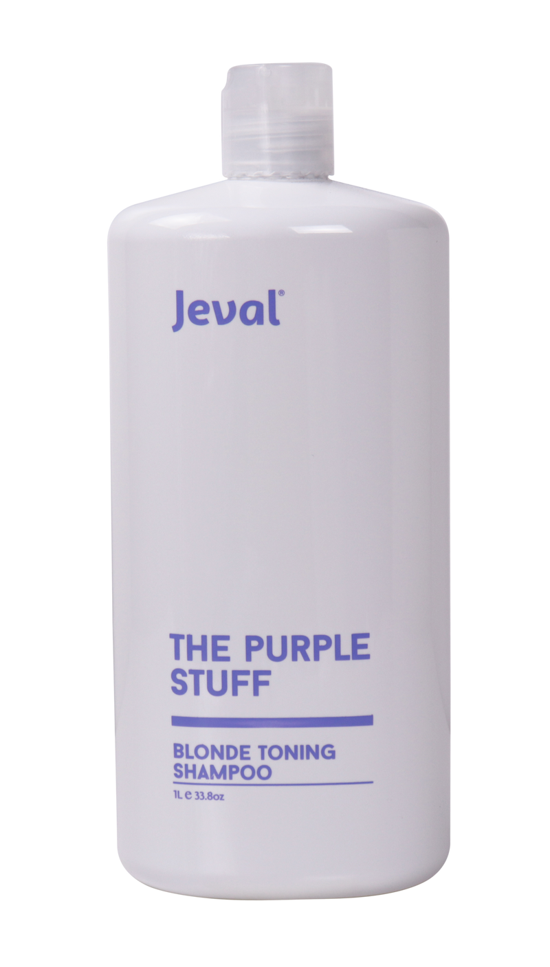 Load image into Gallery viewer, Jeval The Purple Stuff Blonde Shampoo 1 Litre - Beautopia Hair &amp; Beauty
