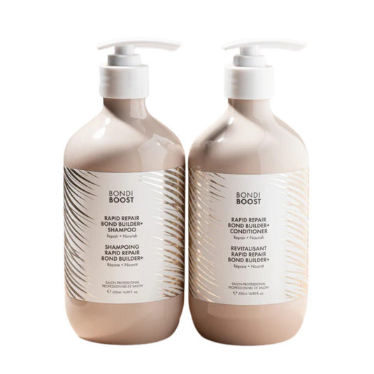 BondiBoost Rapid Repair Bond Builder+ Shampoo & Conditioner 500ml Duo