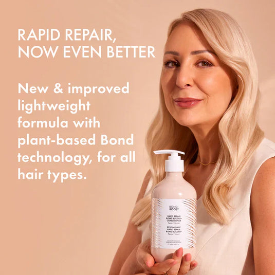 BondiBoost Rapid Repair Bond Builder+ Shampoo & Conditioner 500ml Duo