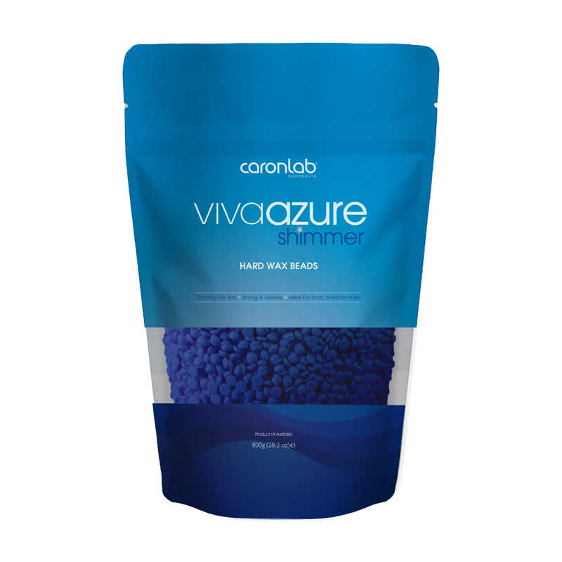 Load image into Gallery viewer, Caronlab Viva Azure Shimmer Hard Wax Beads 800g
