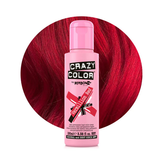 #Crazy Color Semi Permanent Vermillion Red +040 100ml
