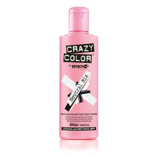 #Crazy Color Semi Permanent Hair Colour Creme Neutral Mix 250ml