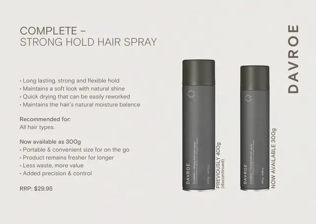 Load image into Gallery viewer, Davroe Complete Stronghold Hairspray 300g
