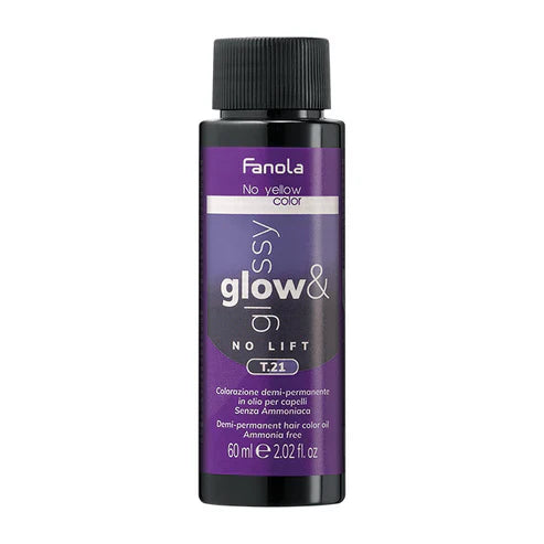 Load image into Gallery viewer, Fanola Glow &amp; Glossy No Lift Oil Toner T.21 Violet Ash 60ml
