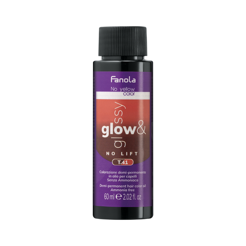 Load image into Gallery viewer, Fanola Glow &amp; Glossy No Lift Oil Toner T.41 Copper Ash 60ml
