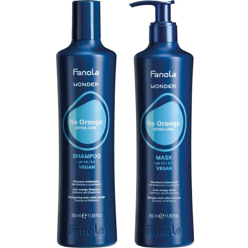 Load image into Gallery viewer, Fanola Wonder No Orange Shampoo &amp; Mask 350ml Duo
