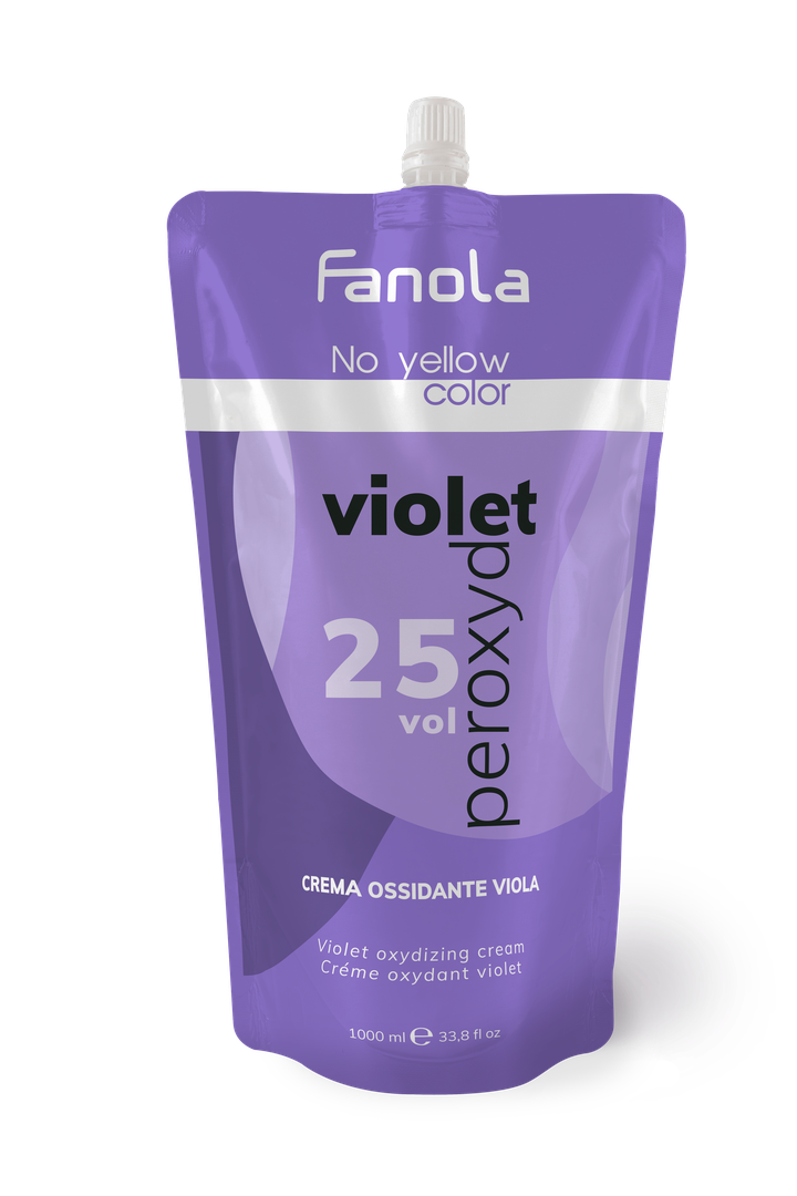 Load image into Gallery viewer, Fanola No Yellow Colour Violet Peroxide 25 Vol 1000ml
