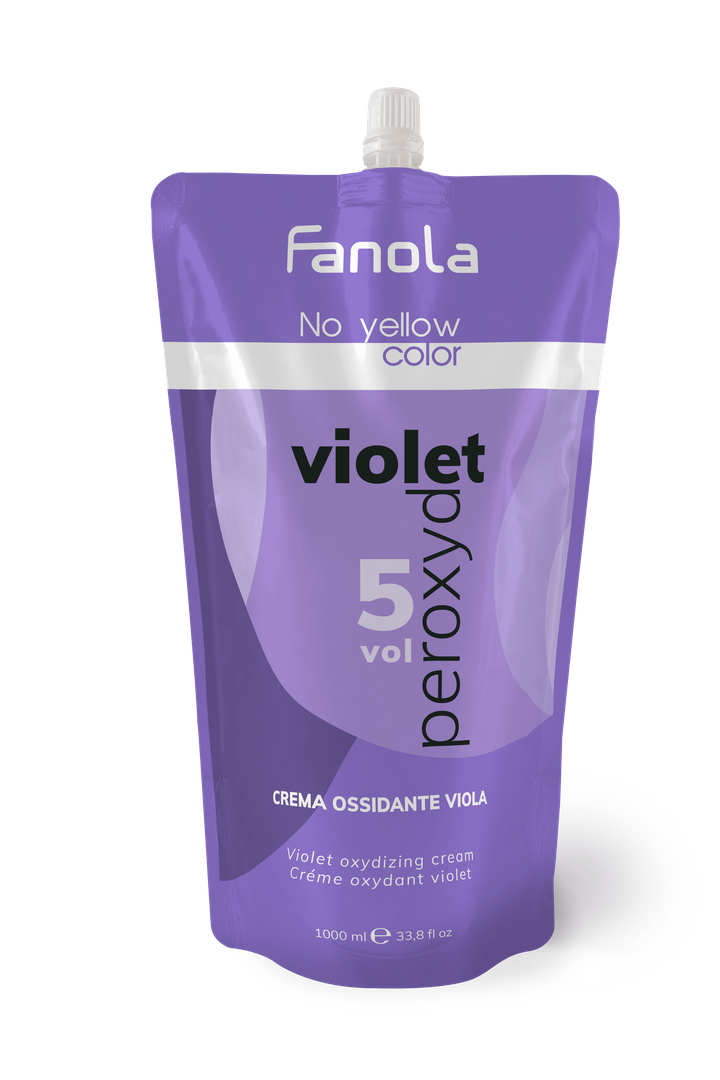 Load image into Gallery viewer, Fanola No Yellow Colour Violet Peroxide 5 Vol 1 Litre
