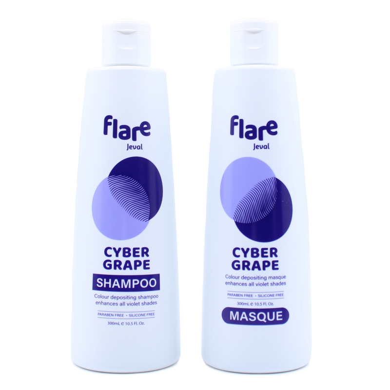 Load image into Gallery viewer, Jeval Flare Cyber Grape Shampoo &amp; Masque Duo 300ml
