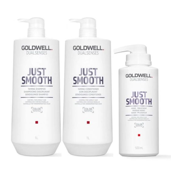 Load image into Gallery viewer, Goldwell Dualsenses Just Smooth Big Bottle Trio
