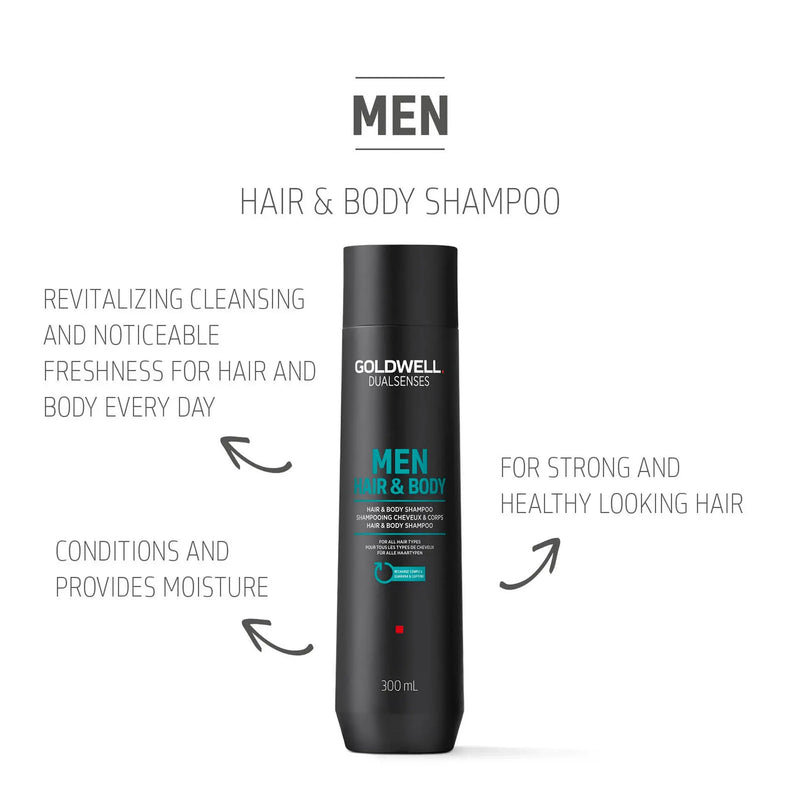 Load image into Gallery viewer, Goldwell Dualsenses Men&#39;s Hair &amp; Body Shampoo 300ml
