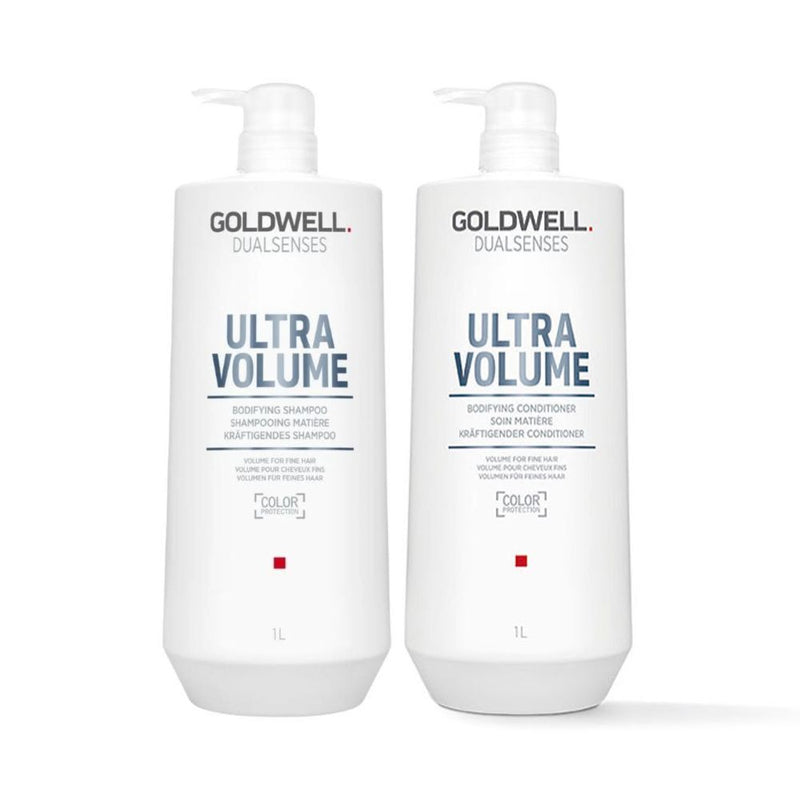 Load image into Gallery viewer, Goldwell Dualsenses Ultra Volume 1 Litre Shampoo and Conditioner Duo
