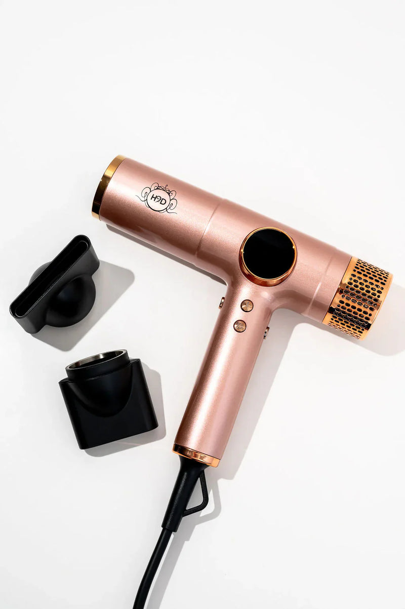 Load image into Gallery viewer, H2D Max Duo Pro Rose Gold Hair Straightener and Dryer Set
