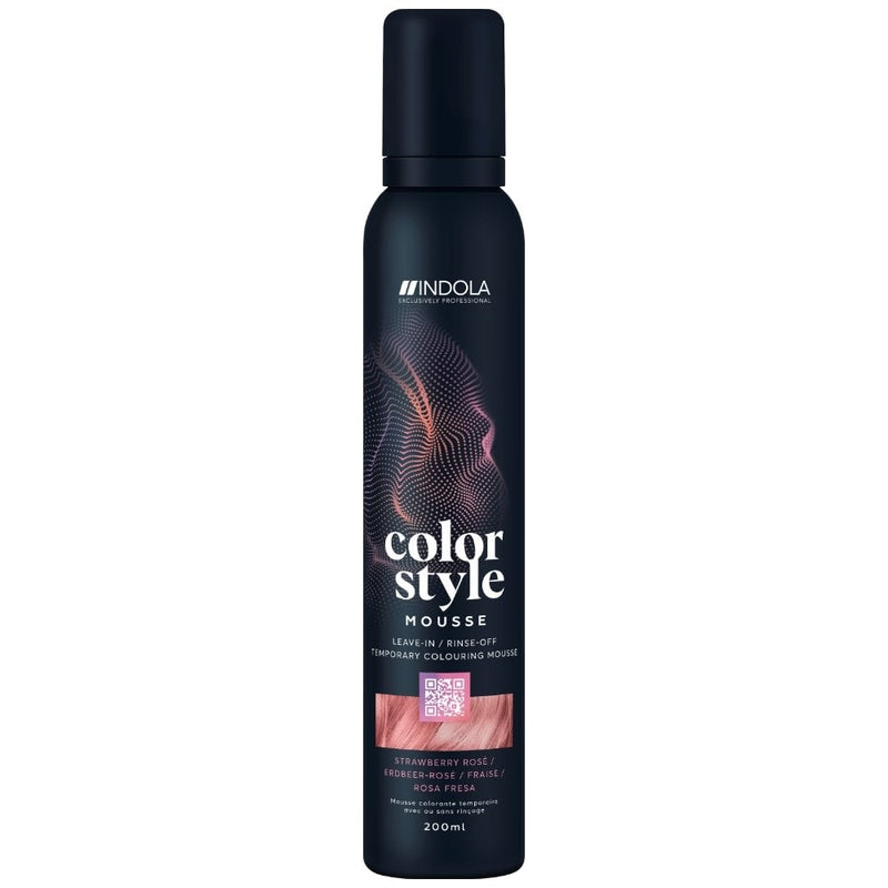 Load image into Gallery viewer, Indola Colour Style Mousse Strawberry Rose 200ml
