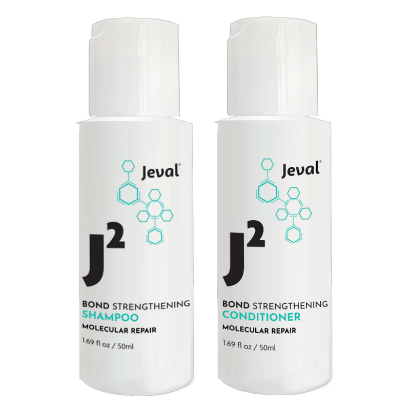 Load image into Gallery viewer, Jeval J2 Bond Strengthening Shampoo &amp; Conditioner Travel Duo 50ml
