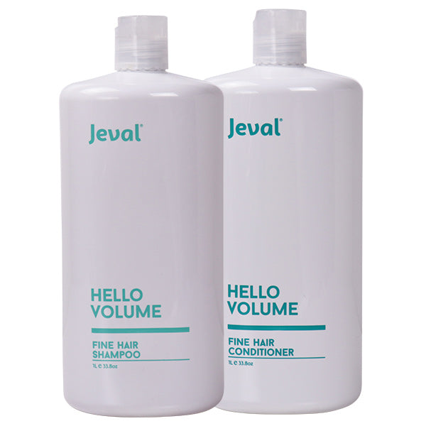 Load image into Gallery viewer, Jeval Hello Volume Fine Hair Shampoo &amp; Conditioner Duo 1 Litre - Beautopia Hair &amp; Beauty
