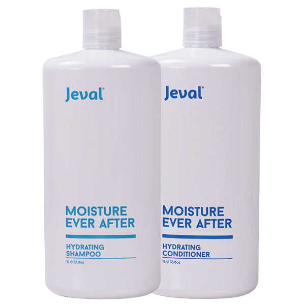 Load image into Gallery viewer, Jeval Moisture Ever After Hydrating Shampoo &amp; Conditioner Duo 1 Litre - Beautopia Hair &amp; Beauty
