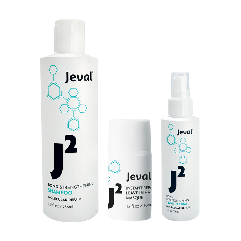 Load image into Gallery viewer, Jeval J2 Bond Strengthening Shampoo, Masque and Spray Trio
