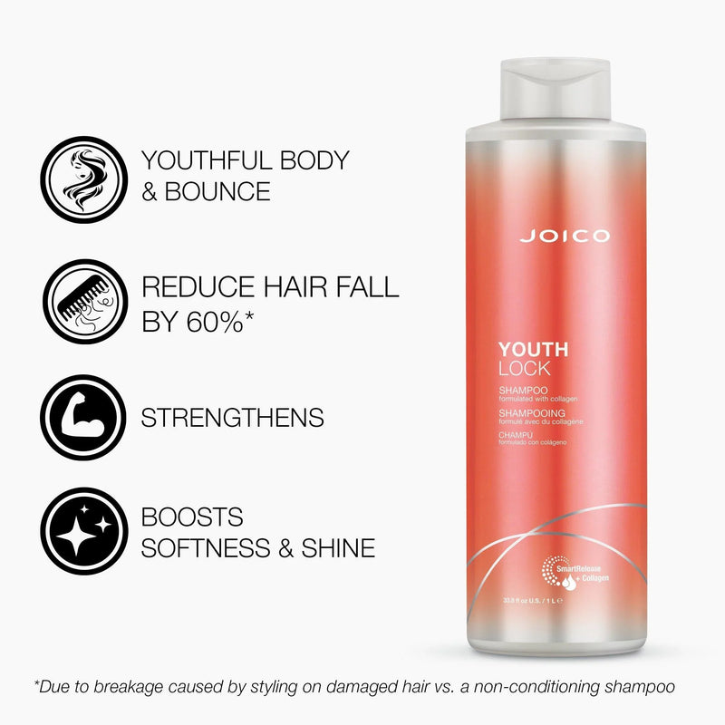 Load image into Gallery viewer, Joico Youthlock Shampoo &amp; Conditioner Duo 1 Litre
