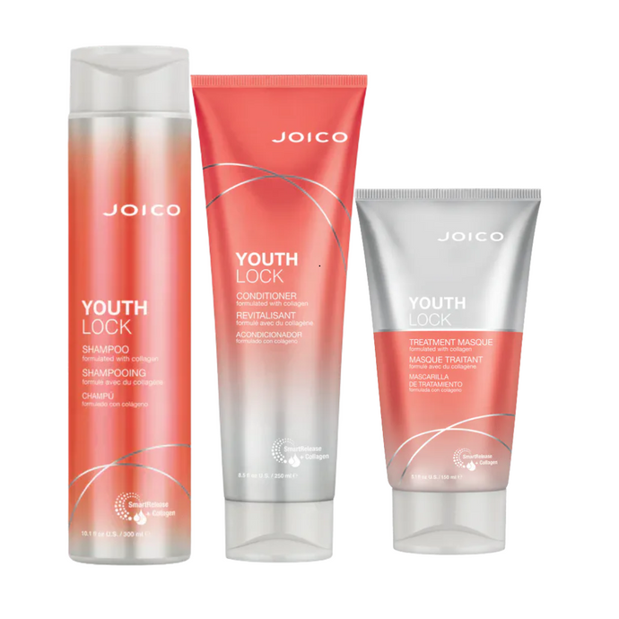 Joico Youthlock Shampoo, Conditioner & Masque Trio