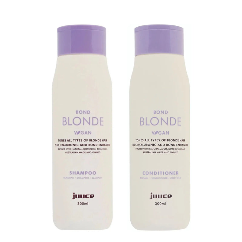Load image into Gallery viewer, Juuce Bond Blonde Shampoo &amp; Conditioner 300ml Duo
